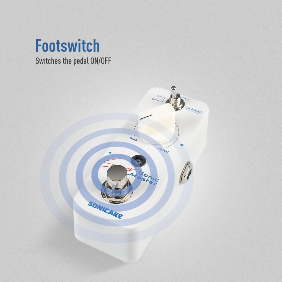 SONICAKE クリーン ブースター ギター エフェクター ペダル Sonic