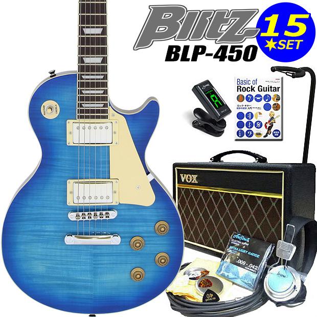 ARIA（アリア） エレキギター 初心者セット BLP-450/SBL VOXアンプ付
