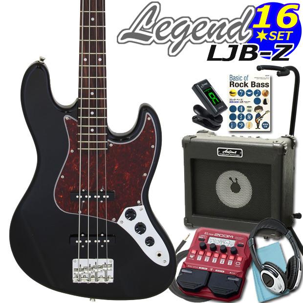 ベース 初心者 入門 Legend LJB-Z/TT BK レジェンド ZOOM B1Four付 16