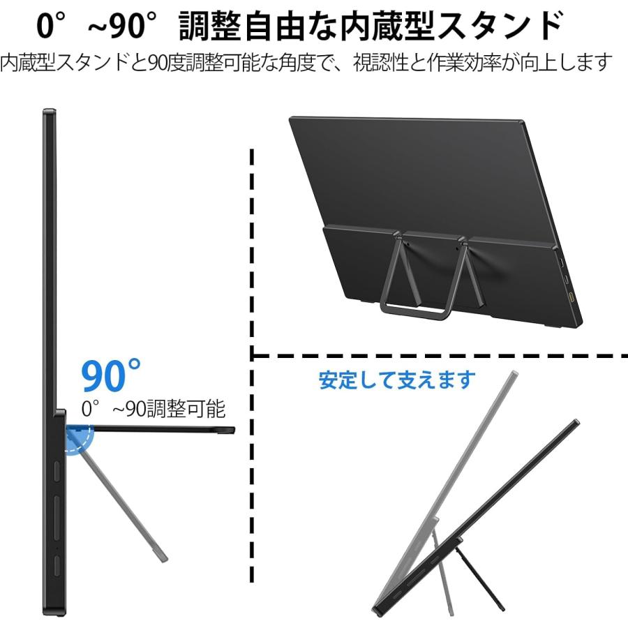 モバイルモニター 15.6インチ InnoView モバイルディスプレイ 自立型