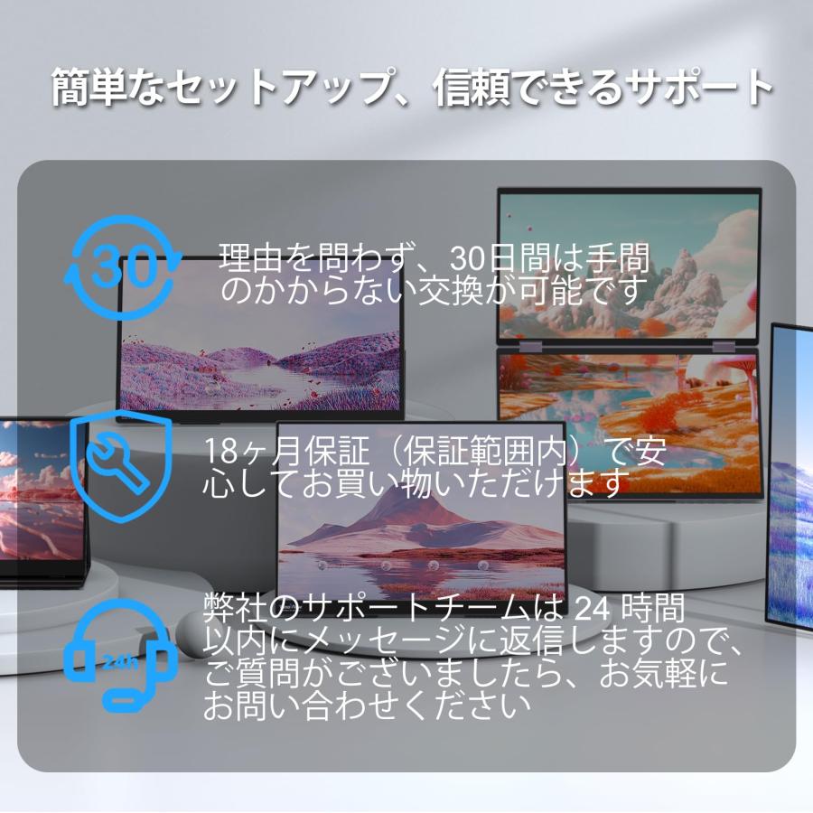モバイルモニター 18.5インチ InnoView モバイルディスプレイ 120%sRGB