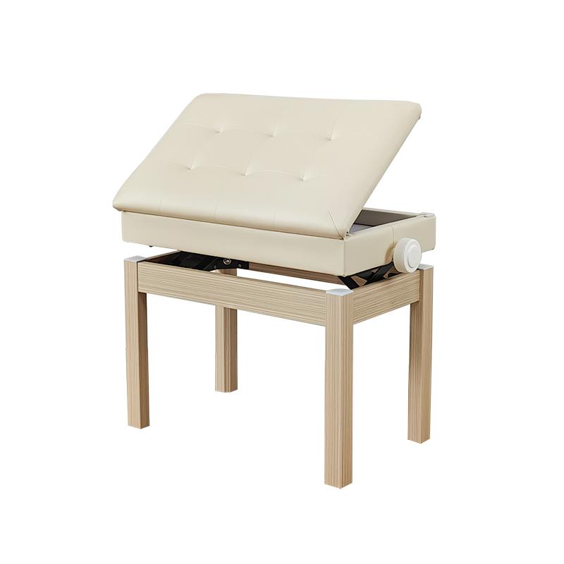 RAKU 楽譜収納付き ピアノ椅子 ピアノイス イス ベンチタイプ 高さ微
