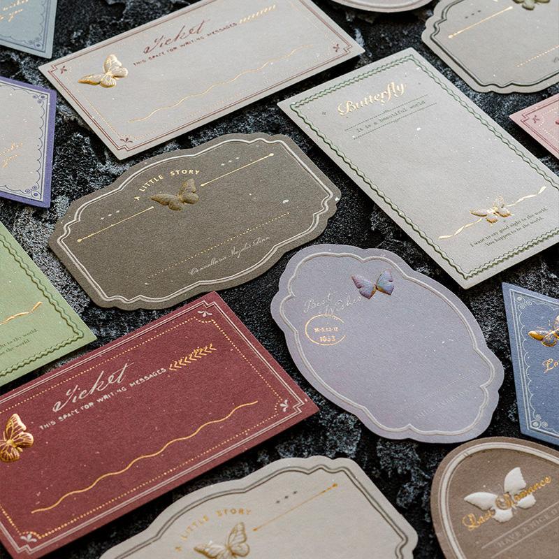 コラージュ 素材 デザイン ペーパー タグ ラベル フレーム メッセージ