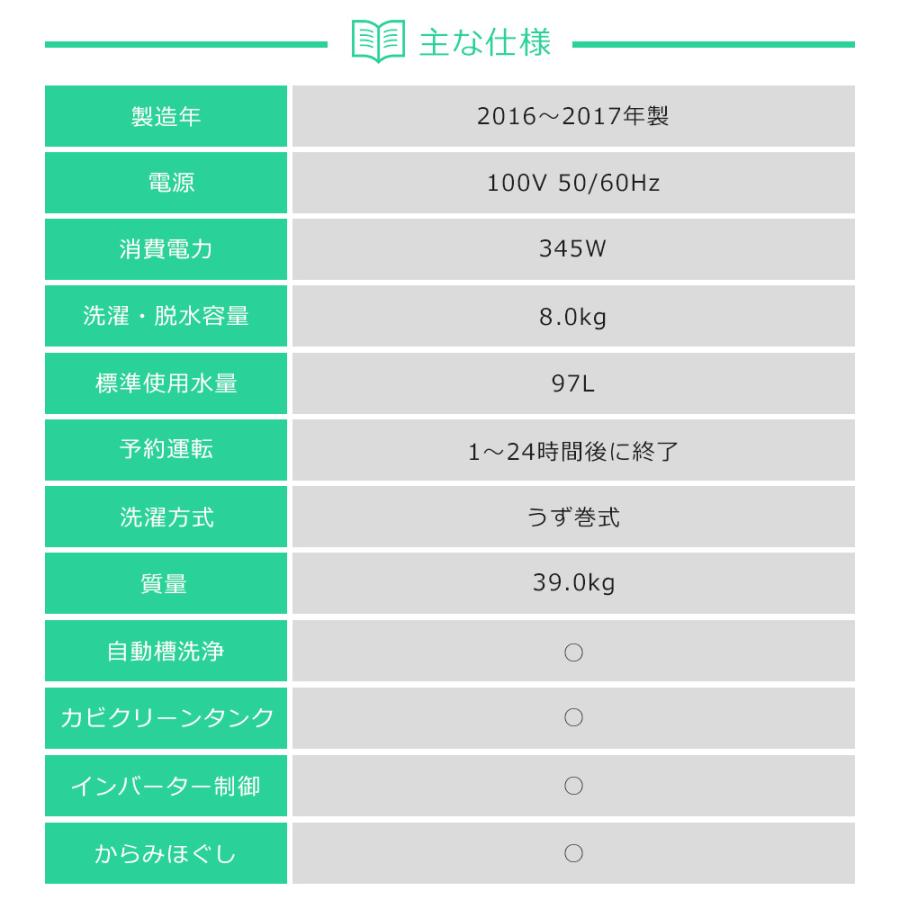 Panasonic（パナソニック） 洗濯機 縦型全自動 NA-FA80H3 (8.0kg