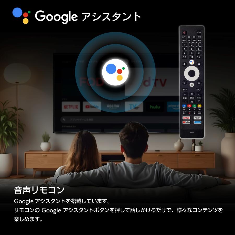 neXXion（ネクシオン） テレビ 50V型 4K対応 Google TV 液晶テレビ