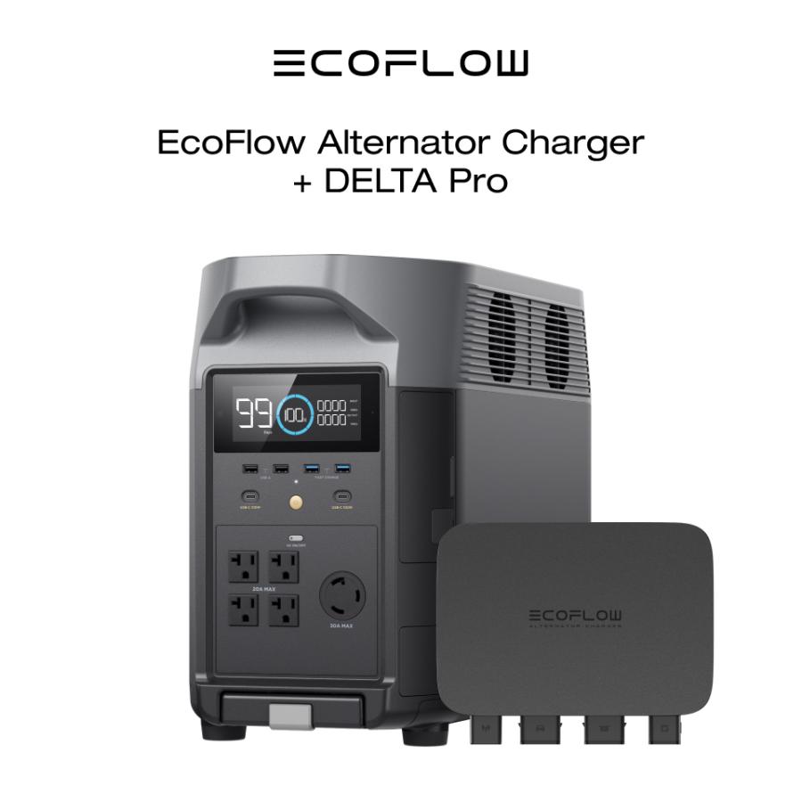 ECOFLOW EcoFlow 800W Alternator Charger 走行充電器+DELTA Pro