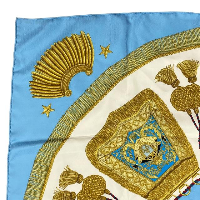 HERMES（エルメス） カレ90 スカーフ POSTE ET CAVALERIE サーベル飾り