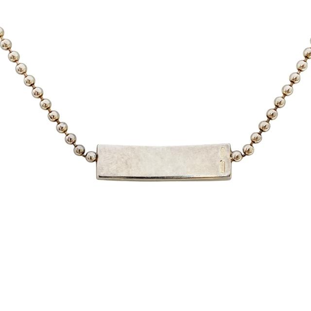 GUCCI（グッチ） チョーカー ネックレス ボールチェーン ロゴプレート