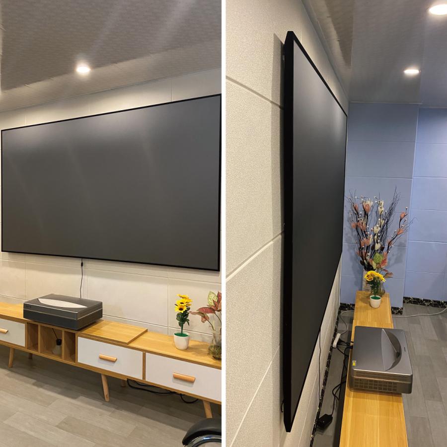 EDGENITY プロジェクタースクリーン 短焦点 80インチ 耐外光 壁掛け 16