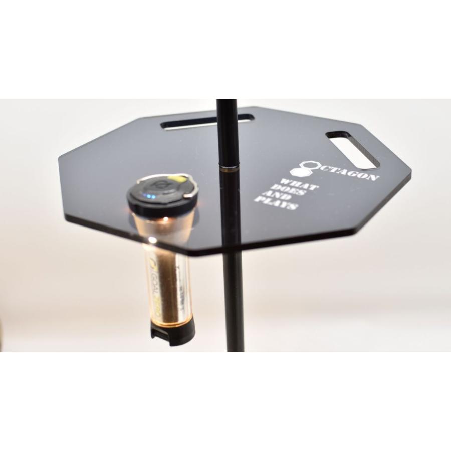 オクタゴンテーブル OCTAGON FLAT PLATE スタンドプレート ランタン