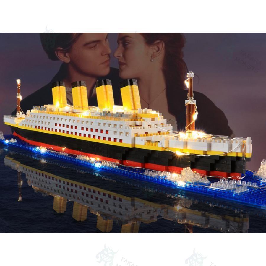 ブロック レゴ 互換 船 タイタニック 豪華クルーズ船 モデル 航海