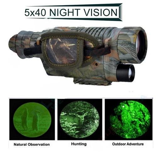 赤外線 ダーク ナイトビジョン 5X40 IR単眼望遠鏡 暗視スコープ 暗視