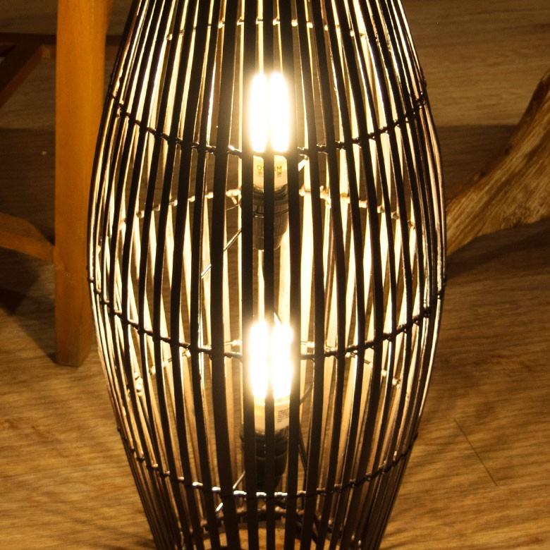 フロアライト 照明 スタンド バンブー製 竹 高さ約60cm アジアン バリ