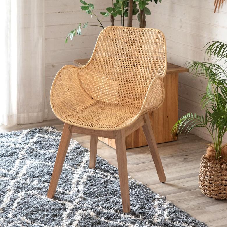 チェア ラタンチェアー ラタンチェア ダイニングチェア イス ラタン 籐