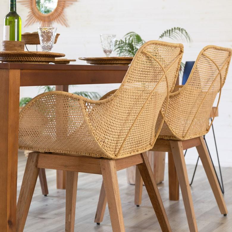 チェア ラタンチェアー ラタンチェア ダイニングチェア イス ラタン 籐