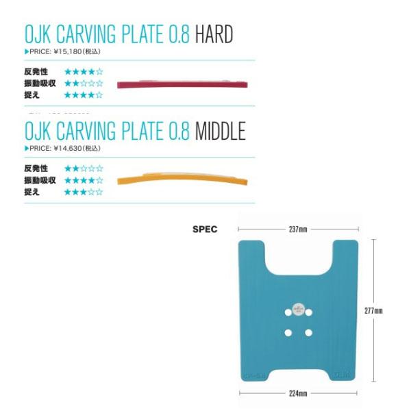 OJK CARVING PLATE 0.8 HARD カービング プレート ハード ドラグ防止