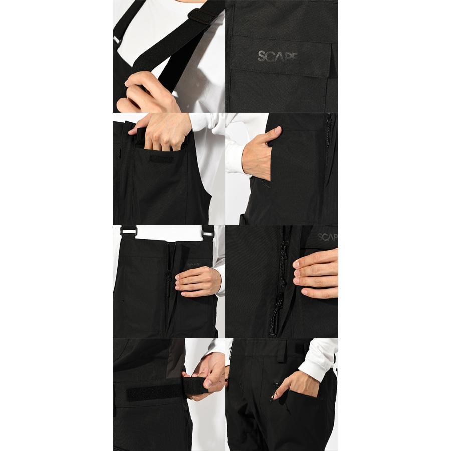 SCAPE（エスケープ） スノーボードウェア BIB PANTS メンズ レディース