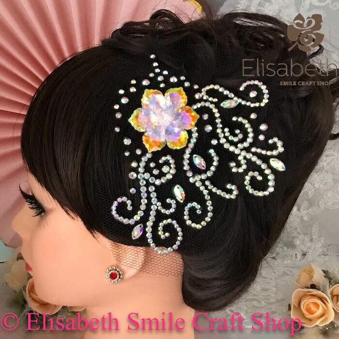社交ダンス 競技ダンス ヘアアクセサリー 髪飾り ヘア飾り ラテン