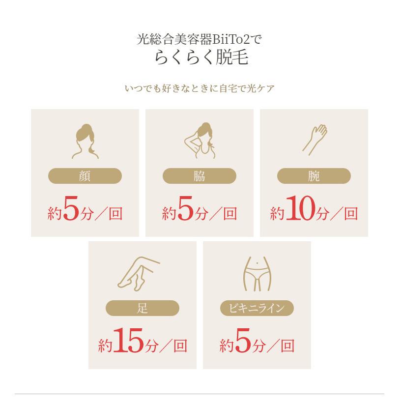 正規販売店 BiiTo2 デラックスセット BiiTo II フラッシュ脱毛器