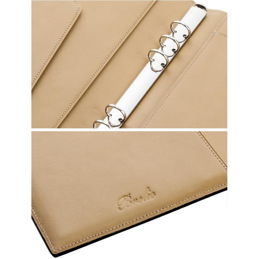 Brelio/ブレイリオ システム手帳 A5サイズ 本革 コードバン リング径