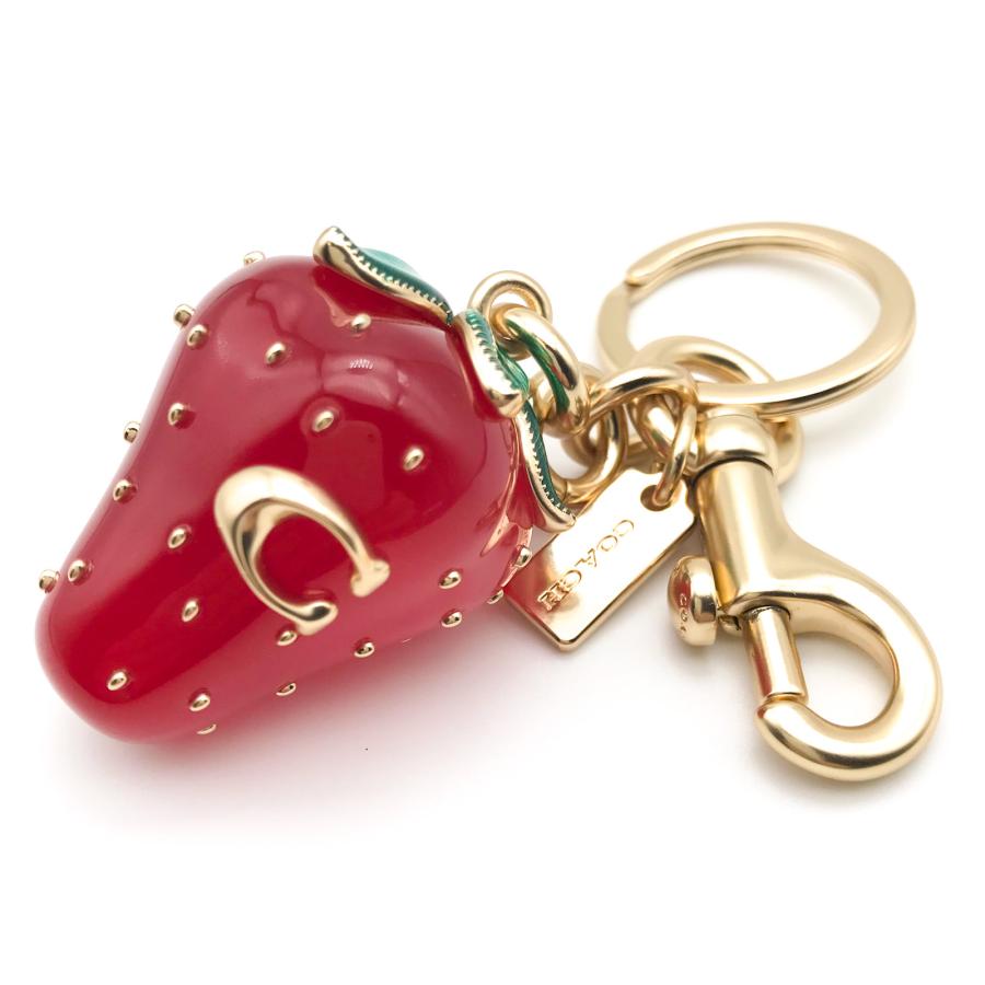 COACH（コーチ） キーホルダー キーリング ☆COACH☆ ストロベリー