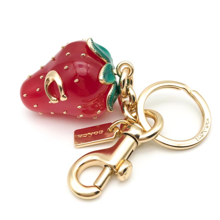 COACH（コーチ） キーホルダー キーリング ☆COACH☆ ストロベリー