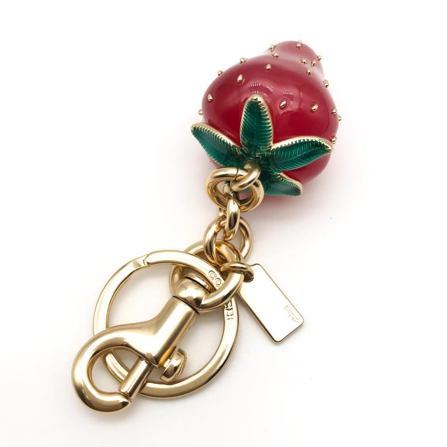 COACH（コーチ） キーホルダー キーリング ☆COACH☆ ストロベリー