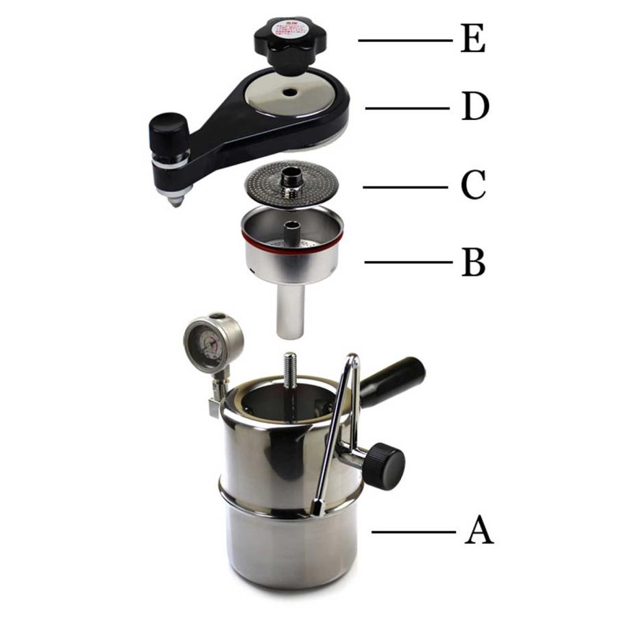 圧力計付き エスプレッソ＆カプチーノメーカー「ベルマンCX-25P