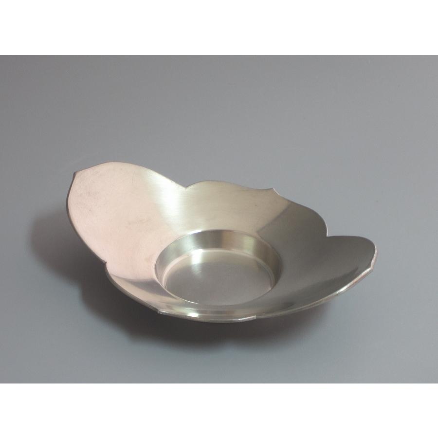 純錫 剣木瓜式茶托 倣盛永興之作意 四世秦蔵六造 共箱 : 茶道具商 越中