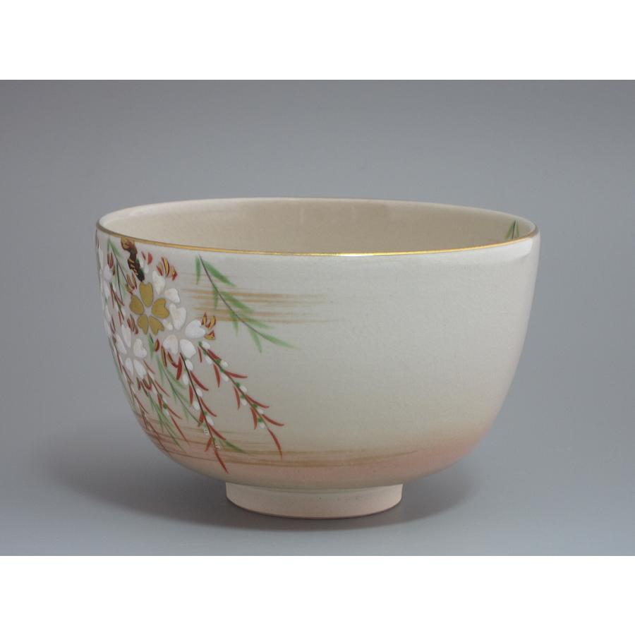仁清写 色絵柳桜紋茶碗 橋本紫雲造 共箱 : 茶道具商 越中屋 - 通販