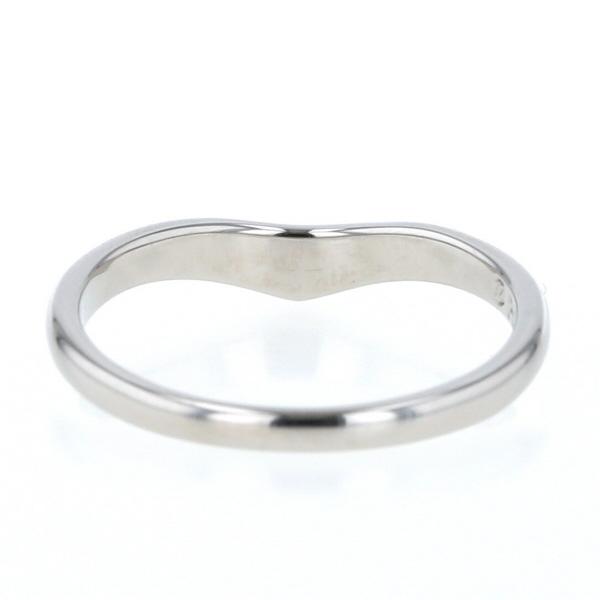 MIKIMOTO ミキモト Pt950 プラチナ リング V字 カーブライン マリッジ