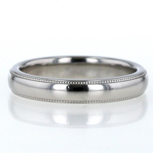 MIKIMOTO ミキモト Pt950 プラチナ リング ミルグレイン 3.4mm