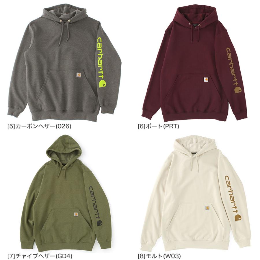 Carhartt（カーハート） パーカー プルオーバー メンズ 裏起毛 袖ロゴ