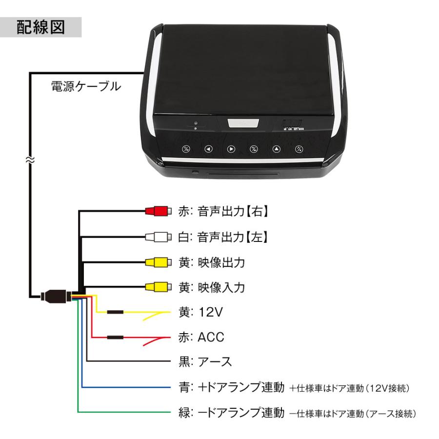 MAXWIN（マックスウィン） フリップダウンモニター 13.3インチ