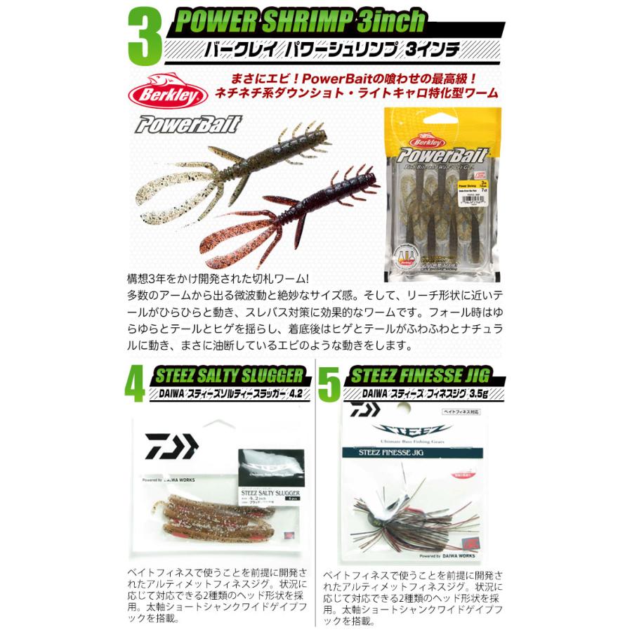 ブラックバス釣り入門セットEX [スピニングモデル][タイプ-1]【代引き