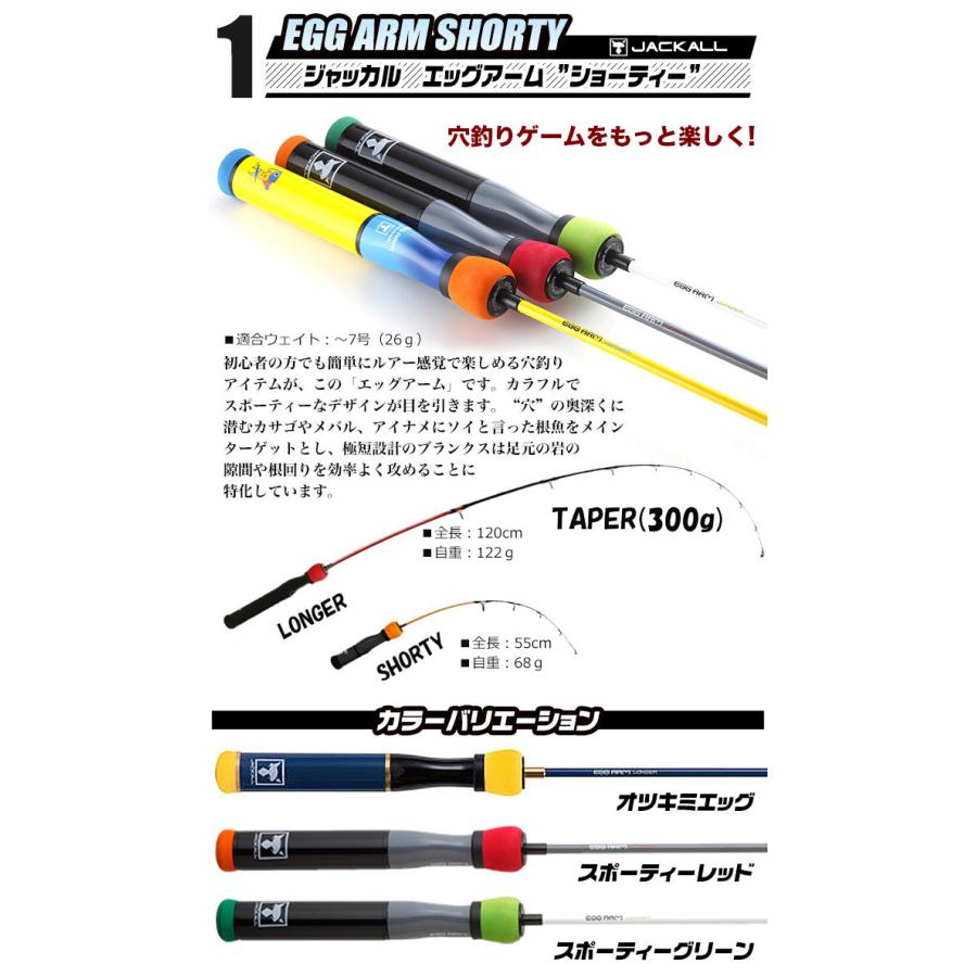ジャッカル エッグアーム （ショーティー）穴釣り＆小物釣りセット