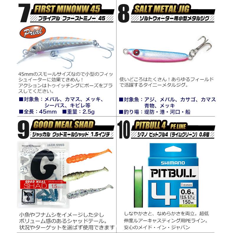 ライトゲーム入門セットEX (アジ・メバル釣りセット)【代引き決済不可