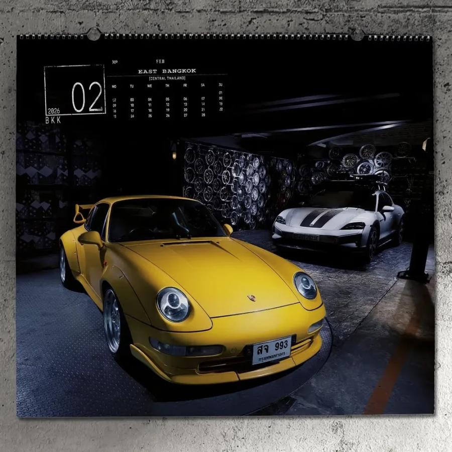 2026年 ポルシェ オフィシャル 大判サイズ 壁掛け カレンダー Porsche