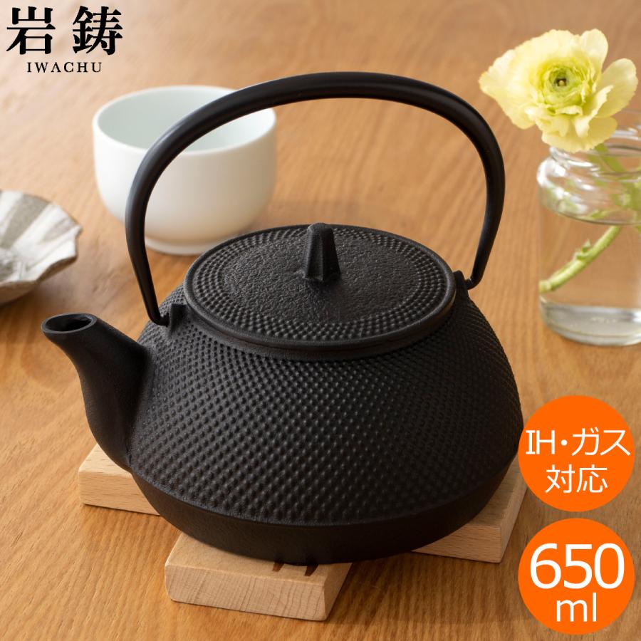 岩鋳（IWACHU） 【取扱終了】岩鋳 イワチュウ 鉄瓶兼用急須5型新アラレ