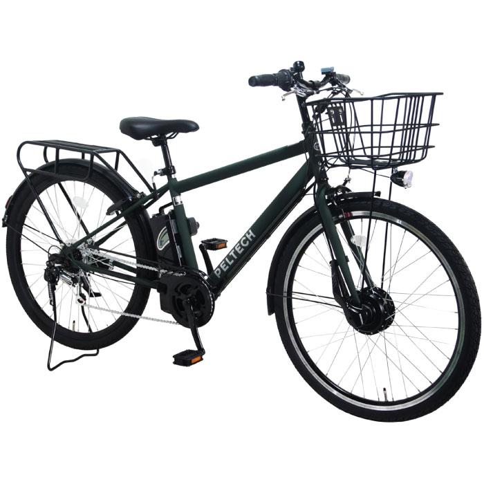 PELTECH（ペルテック） 防犯登録付き 完成納品 電動アシスト自転車 TDA
