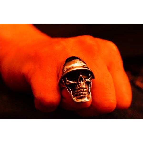 大日本帝国陸軍 旧日本軍 ヘルメット スカル ドクロ メンズ ステンレス