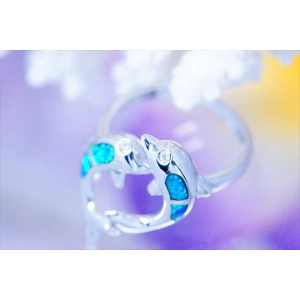 ハワイアンジュエリー ペアドルフィン 向かい合うカップルイルカ