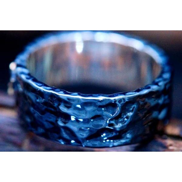 Indian Jewelry K18(18金) イーグル(鷲)ワンポイント装飾 表面打ち出し