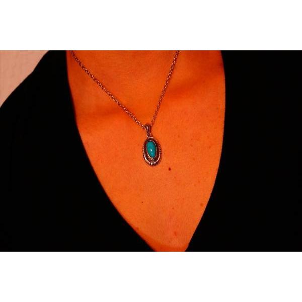 Indian Jewelry ターコイズ装飾 裏面サンフェイス(太陽神) K14(14金