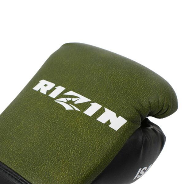 イサミ RIZINキック用グローブ 受注生産商品 ISAMI グリーン 8oz