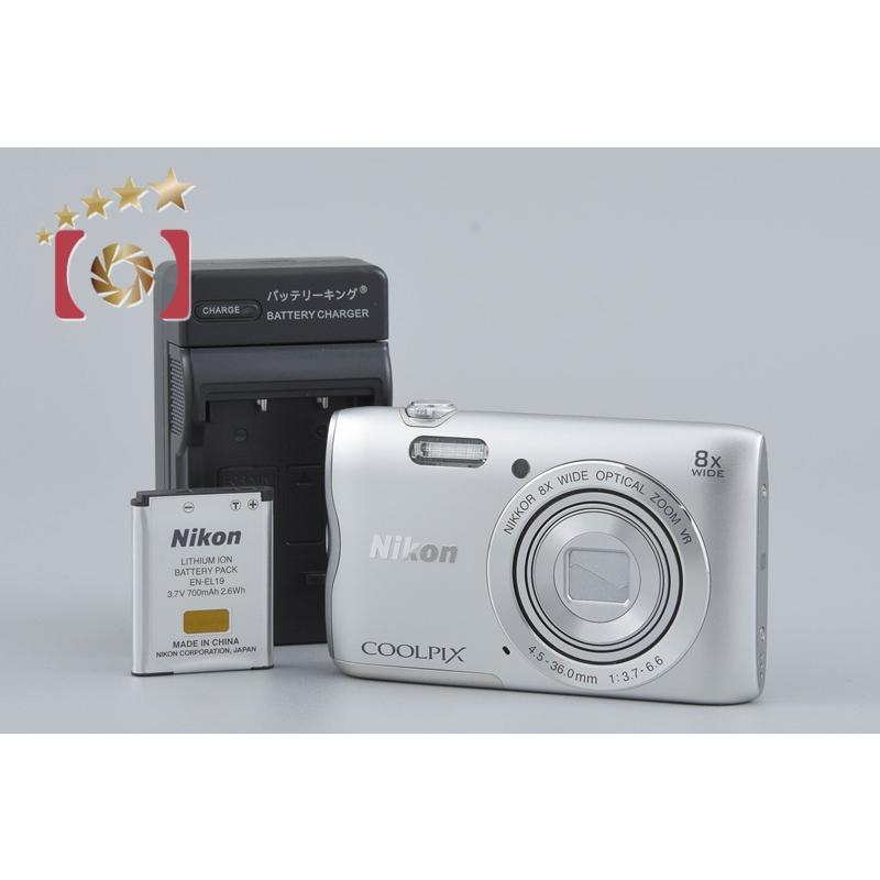 COOLPIX 【中古】Nikon ニコン A300 シルバー コンパクトデジタル