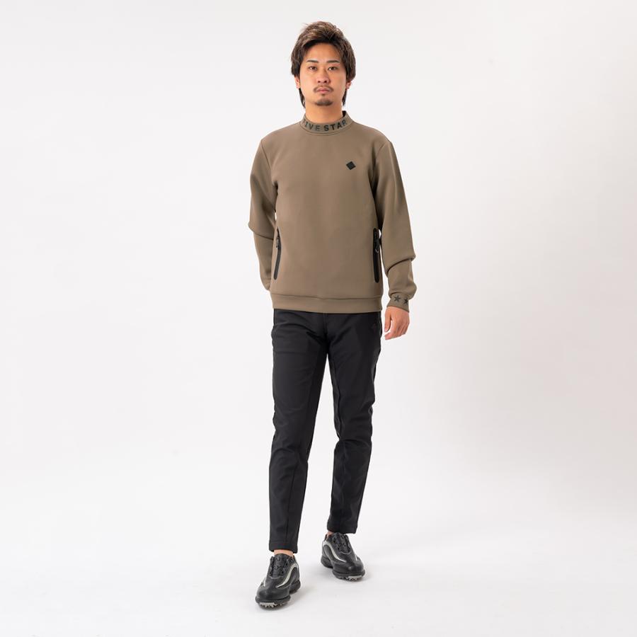 FIVE STAR トレーナ ゴルフウェア メンズ 冬 長袖 モックネック