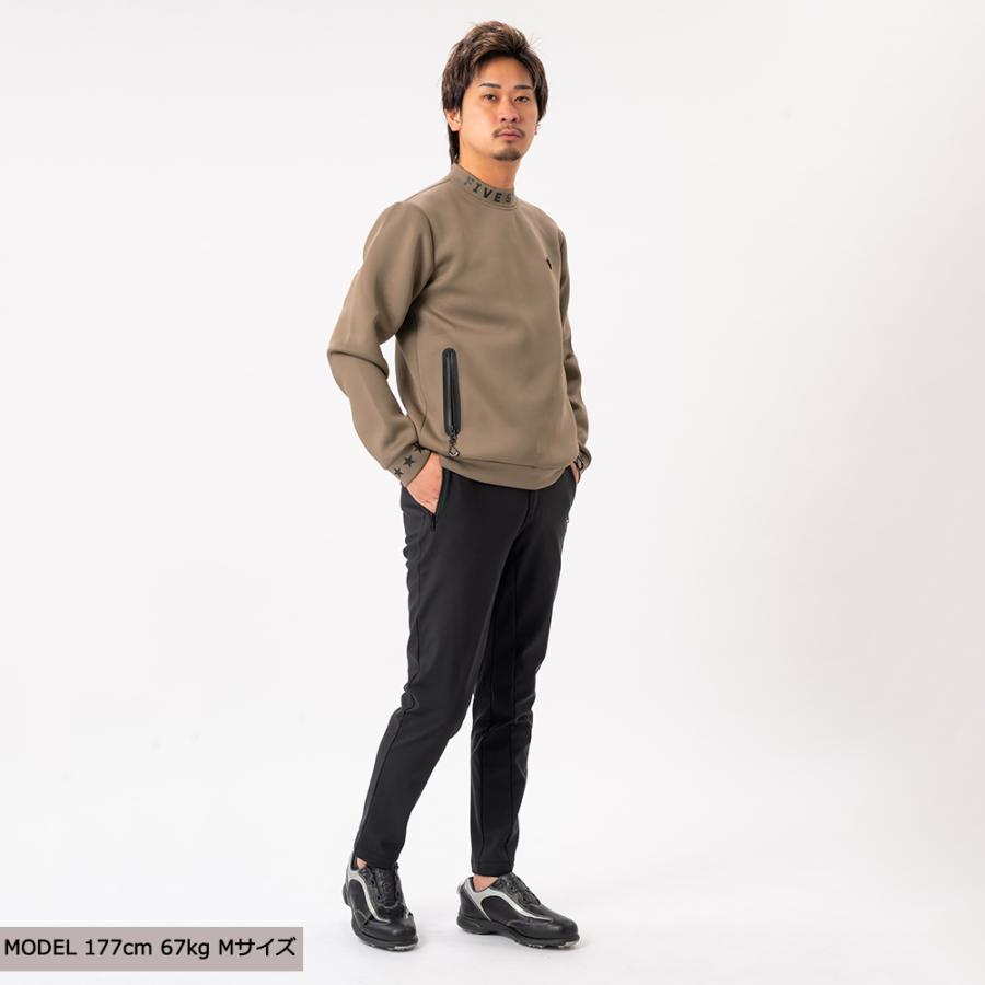 FIVE STAR トレーナ ゴルフウェア メンズ 冬 長袖 モックネック