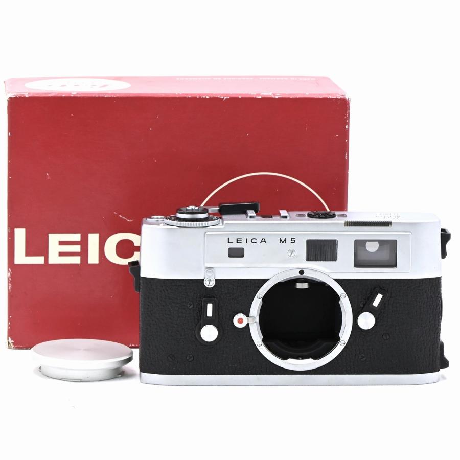 ライカ Leica M5 シルバークローム 後期 135万番 3点吊 : フラッグ