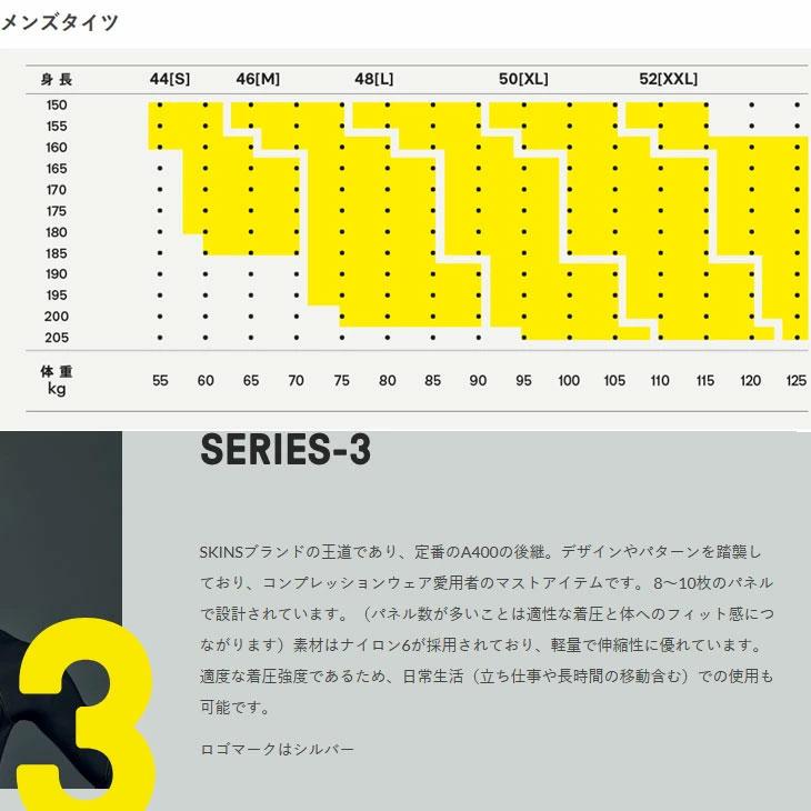 SKINS（スキンズ） SERIES-3 シリーズスリー MENS LONG TIGHTS メンズ
